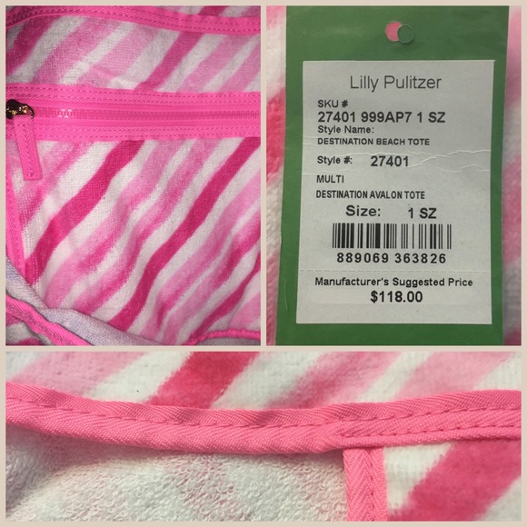 Lilly Pulitzer Destination Avalon Terry Tote - Picture 8 of 10